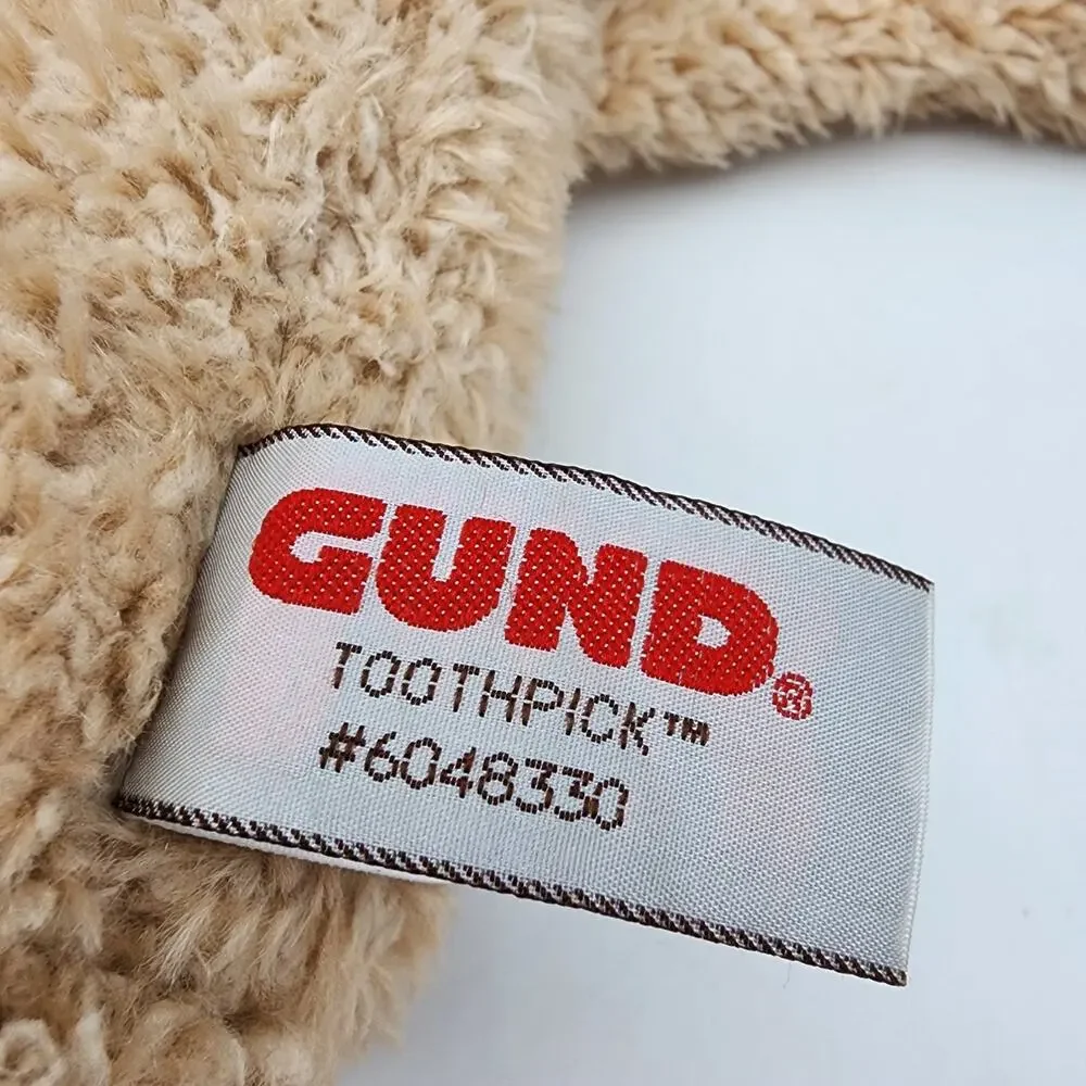 Gund Toothpick Tan Bear Plush Stuffed Animal Toy 15” Long Legs Cord Nose 6048330